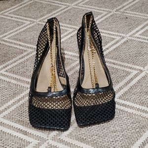 EGO fishnet pumps
